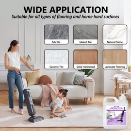 170 FL OZ Floor Cleaning Solution,Floor Cleaner for Mopping with Tineco,Deep Cleaning &Deodorizing for Roborock,Compatible with Saros Series,S8/S7 Series,Q Revo/Q Series,iFLOOR Series Wet Dry Vacuum