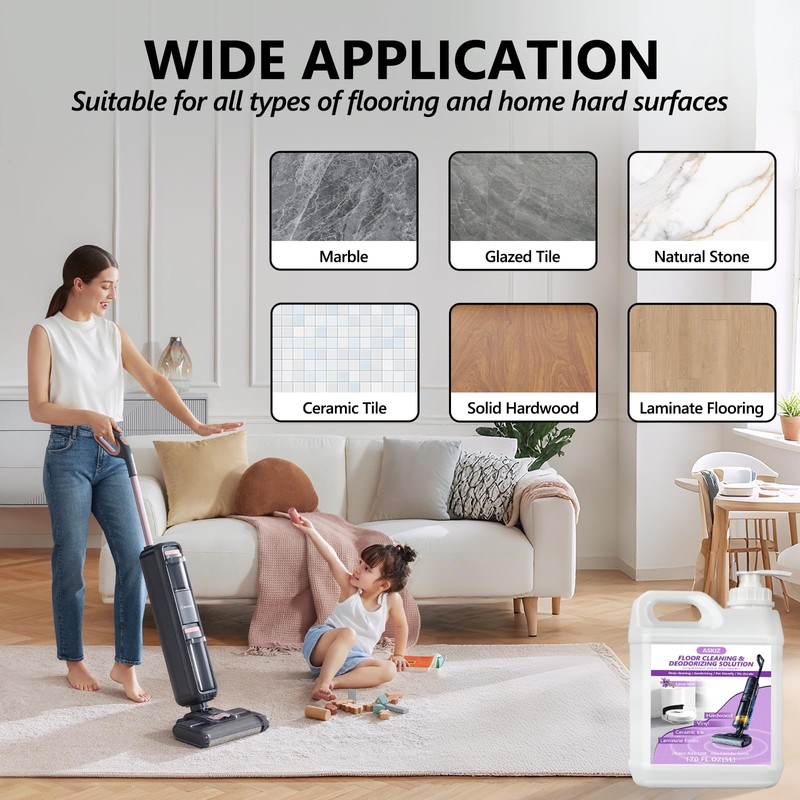 170 FL OZ Floor Cleaning Solution,Floor Cleaner for Mopping with