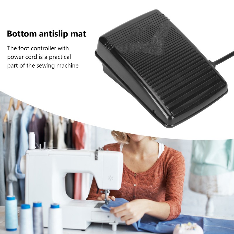 Sewing Machine Foot Pedal with Power Cord Skid Resistance Pad