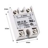 Hailege 2pcs SSR-25DA Solid State Relay Single-Phase Solid State Relay