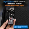 TSA Approved Cable Luggage Locks, 6 Pack, Easy Read Dials