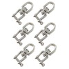 FregocS SW-OX-M6-6p Shackle, 0.2 inch (6 mm) Nominal Stainless Steel,