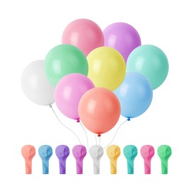 Mr. Pen- Balloons, 12 Inch, 54 Pack, Pastel Colors, Party Balloons, Rainbow Balloons, Latex Balloons, Balloons for Birthday Party, Colorful Balloons, Assorted Balloons, Multicolor Balloons