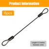 6-Pack Stainless Steel Wire Rope Lanyard Cable Tether Safety Strap