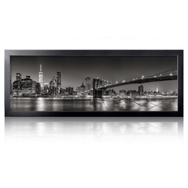 Annecy 12x36 Picture Frame Black（1 Pack）, Panoramic Picture Frame for Wall Decoration, Classic Black Minimalist Style Suitable for Decorating Houses, Offices, Hotels