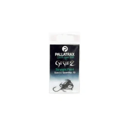 Pallatrax GRIPZ Straight Point Fishing Hooks - Carp Fishing Hooks - Award Winning Fishing Hooks (Size 6 - Straight Point)