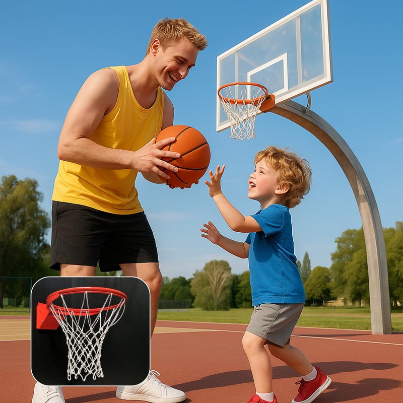 8 Pcs Mini Basketball Nets Replacement for 8"-10.25" Basketball Rims