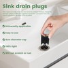 kurkip Universal Sink Plug 40 mm Chrome Drain Plug -