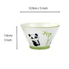 Ceramic Rice Bowls Set of 4, 5 Inch Cute Panda