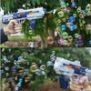 Electric Bubble Machine Gun for Kids Summer Soap Water Bubble