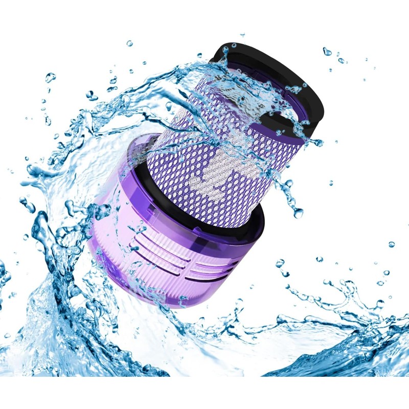 Laukowind 2 Pack for Dyson v12 Filter,Laukowind Washable Replacement Filter