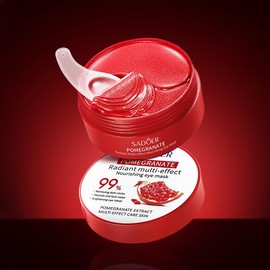 Under Eye Mask, Collagen Under Eye Patches for Puffiness Eye Care, Hyaluronic Acid Deep Moisturizing Pomegranate Eyes Gel Pads for Reducing Dark Circles Wrinkles, Smooth Repair the Eyes Skin Treatment