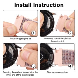 Vancle 3 Pack for 20 mm Nylon Watch Strap with Quick Release Suitable Replacement Strap 20 mm for Men and Women (Grey/Black/Pink Sand)