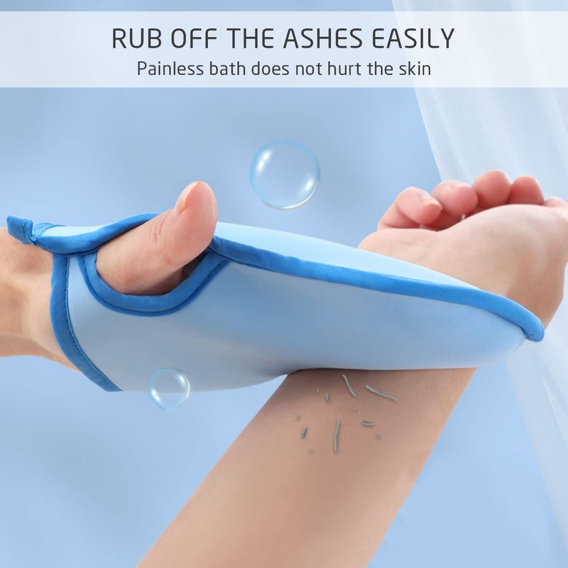 4 Pieces Bath Gloves Super Soft and Exfoliating with Hooks