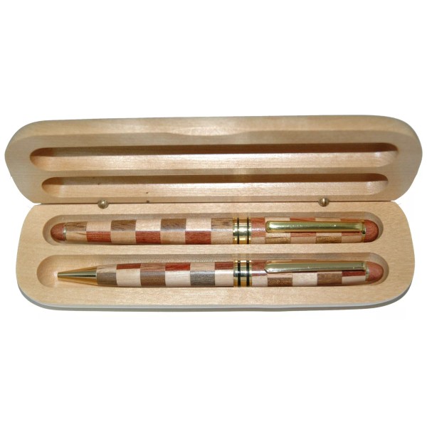 Multi Wood Color Ball and Roller Ball pen in Maple