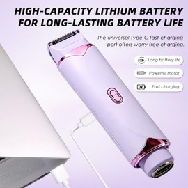 2-in-1 Electric Razor for Women, Portable Travel Size