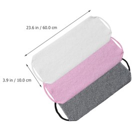 Beavorty 3 Pcs Back Scrubber Strap Exfoliating Towel Washcloth Long Body Scrubber Exfoliating Gloves Mitt for Body Exfoliation