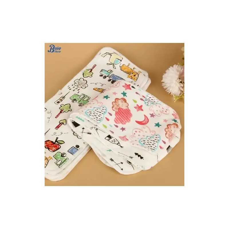 5 Absorbentes Insertos Estampados De Algodón De 6 Capas