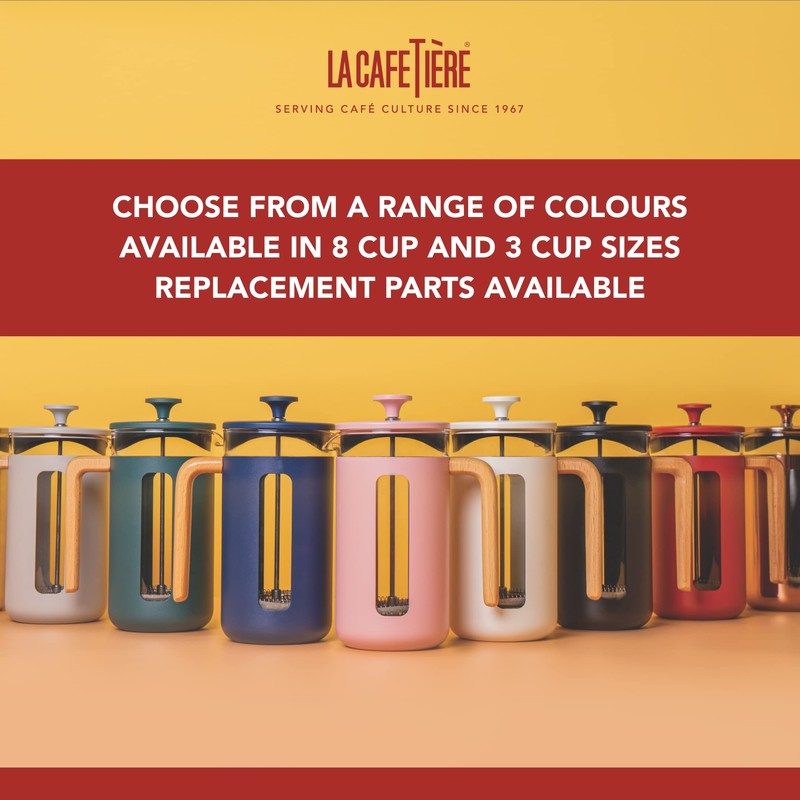 La Cafetière Pisa Stainless Steel Cafetière, Three Cup, Copper, Gift