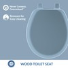 Mayfair Cameron Sky Blue Toilet Seat, Non Slip Heavy Duty