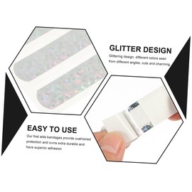 OATIPHO 10pcs Glitter for Boys and Girls Cartoon Care Stickers Breathable Protectors Strong Adhesion for Knuckle Attractive Occasions