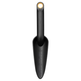 Fiskars Planting Trowel for Planting and Transplanting, Solid, Length: 28 cm, Black/Orange, FiberComp/High-Quality Steel, 1072101