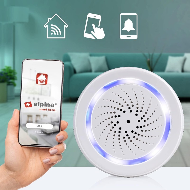 alpina Smart Home - Intelligent Siren - 90 dB -