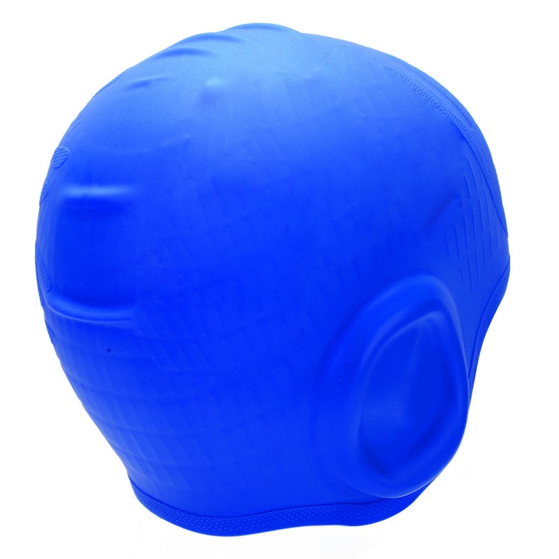 Waterproof Silicone Swimming Cap with Ear Protection 3D Strong Elasticity