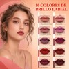 Brillo Labial 10PCS, Labial Mate Indeleble