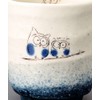 Soho Kiln 488-08-463 Sushi Yumi Blown Owl, Blue, Diameter 3.3