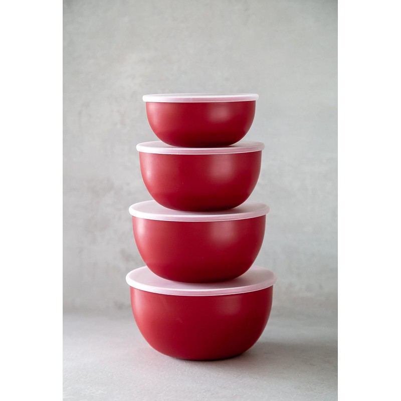 KitchenAid Plastic Prep Bowls for Kitchen Storage & Organisation, Set