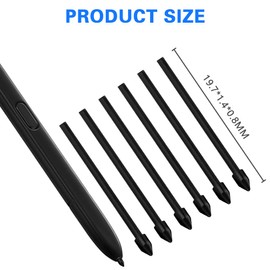 Flintronic S-Pen Replacement Tips Replacement Touch Stylus Tips Replacement Tip with Tweezer Tool for Galaxy Tab S6/S7/S7+/S6 Lite/Note10/Note 5G/Note10+/Note10+ 5G/Note20, 6 Pack Black