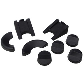 Acclaim Bowls Umpire Wedges Set of 6 and 2 Sides Solid Black Rubber