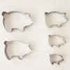 Heluok Pig Cookie Cutter, Large Mexican Gingerbread Piggy Marranitos Cookie