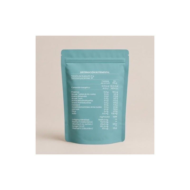 Joycare Natural Colageno Hidrolizado con Matcha (+ Omegas esenciales), Suplemento