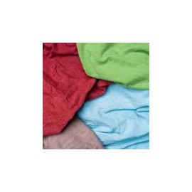 Recycled Cotton T-Shirt Cleaning Rags, Multi-Color, 50 lb Box, Industrial Grade Wiping Cloths Reclaimed Material Color Approximate Volume: 7-9 Rags/lb. Non Color Fast