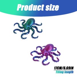 DEETREK 2pac octopus ornaments animal model octopus toys marine life toys articulated fidget toy statues for stress relief desktop decorations suitable for boys and girls