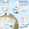 HJZHII 4 Sheets Baby Scrapbook Stickers, Toddler Patterns Stickers, Children