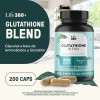 Glutatin Cpsulas Life360 Glutathione Blend 200 Cpsulas Sin Sabor