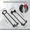 ZhugtaoDermd 2Pcs Kitchen Sink Wrench Set, Multifunctional Basin Wrench with