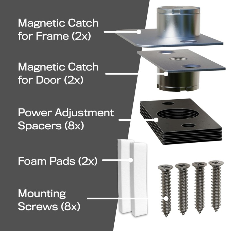 Magnetic Door Catch, Ball Catch Replacement Hardware for Closet or