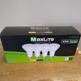 MaxLite LED BR 30 Bulbs Box Of 4 Maxlite 65W 2700K LED Dimmable Soft White Flood Light