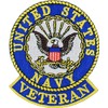 US Navy Veteran Round Logo Patch Military Gifts Patches for