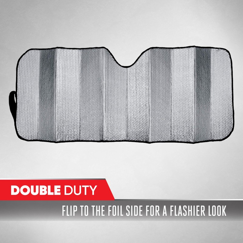 Motor Trend Windshield Sunshade for Car, Truck & SUV, Black