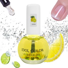 MrCuvaryas Nail Cuticle Oil, 15ml Nagelpflegeöl Nagelöl Pflege für Nägel & Nagelhaut, Nagelhautöl mit Naturreinem 100% Zitronenöl, Nagelstärkungsöl mit Blumen Bio-Ölen & Vitamin E (M-15ml, lemon)
