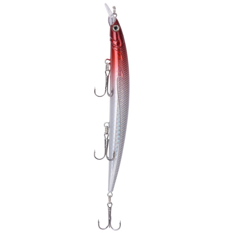 6 pcs 13.5cm/13.5g Freshwater Saltwater Fishing Lures Plastic Hard Baits