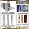 2 Pack Hot Dipped Galvanized Wood Post Mount Tower/Vinyl Fence