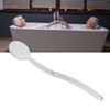 Folding Curved Handle Bath Brush with 2 Heads Anti Slip