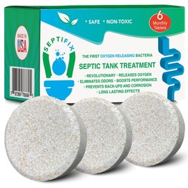 SEPTIFIX Septic Tank Treatment Tabs - Live Aerobic Bacteria Tablets For Your Septic Tank
