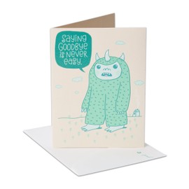 American Greetings Funny Goodbye Card (Monster)